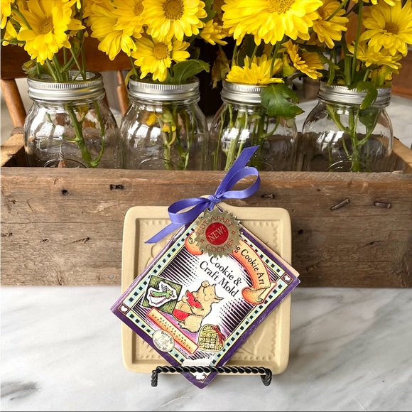 Brown Bag Cookie Art•NWT•Vintage 1995 Flower Cut-Apart•Original Tags/Recipe Book - Picture 6 of 9